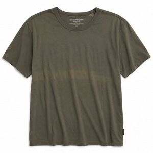 Outerknown Sojourn Tee Mens Large Olive Green Crew Neck Pima Cotton Short Sleeve